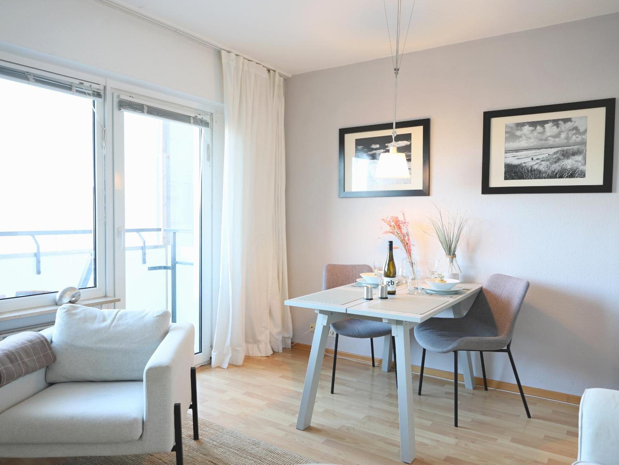 Modernes 2-Zimmer-Appartement Mit Balkon. Westerland Kültér fotó