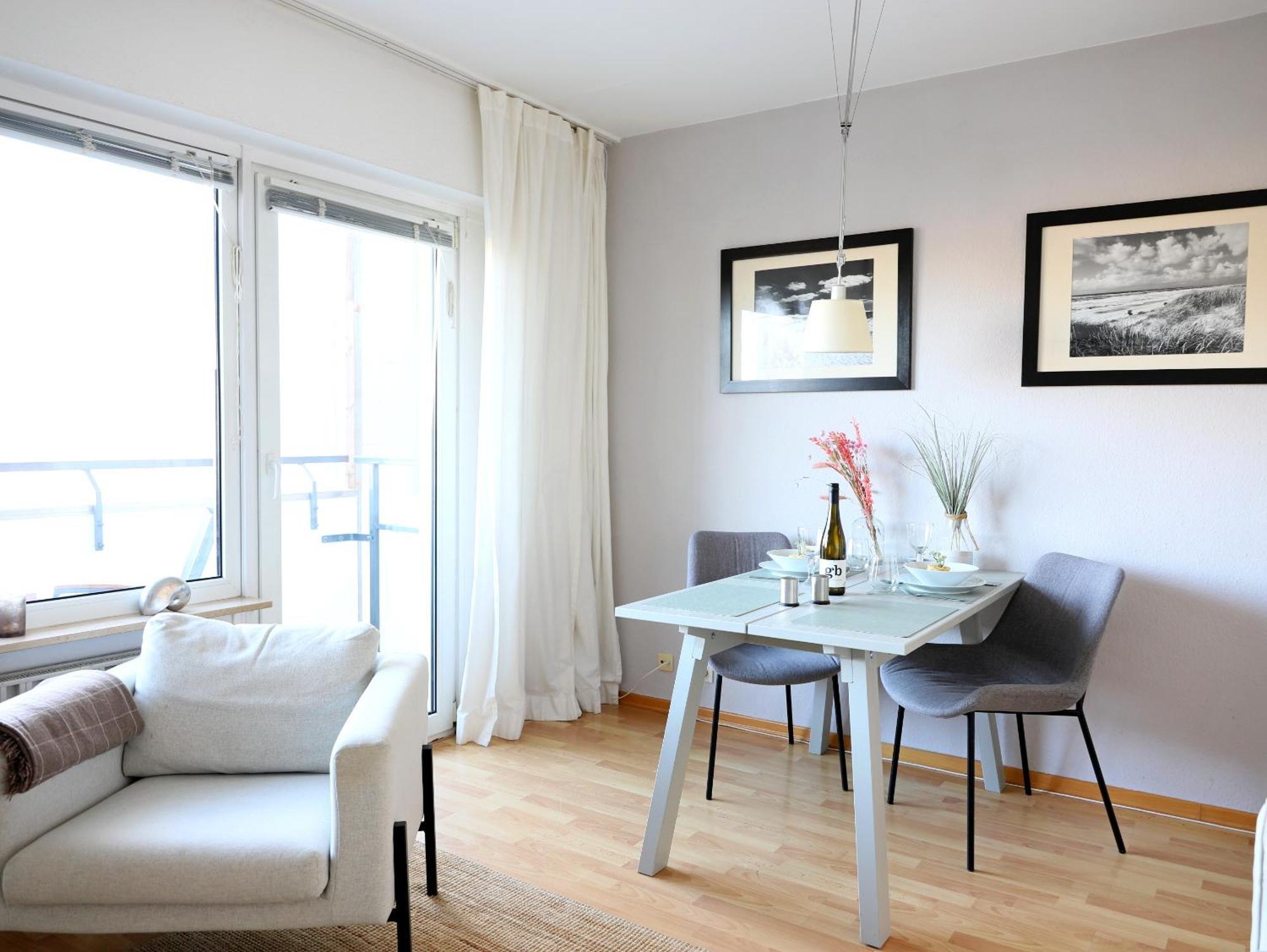 Modernes 2-Zimmer-Appartement Mit Balkon. Westerland Kültér fotó