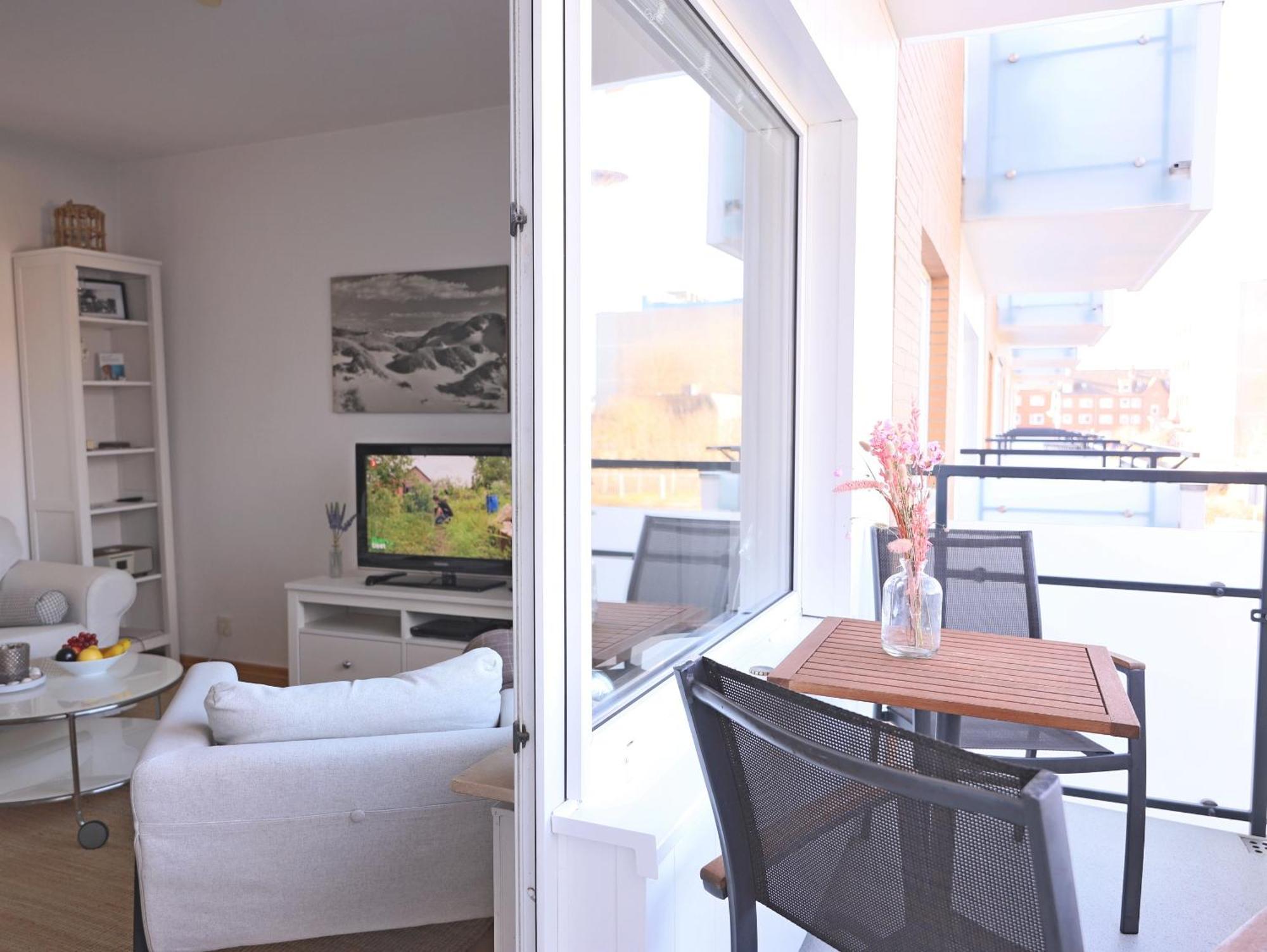 Modernes 2-Zimmer-Appartement Mit Balkon. Westerland Kültér fotó
